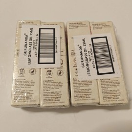 Lot 4 - New GuruNanda Therapeutic Grade Essential Oil 100% Pure Lemongrass 15ml 