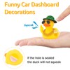 wonuu Rubber Duck Car Ornament Funny Dashboard Decorations Quirky Decor