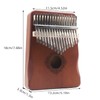 17 Keys Thumb Piano WorthPlanet Wood Finger Piano Kalimba Thumb
