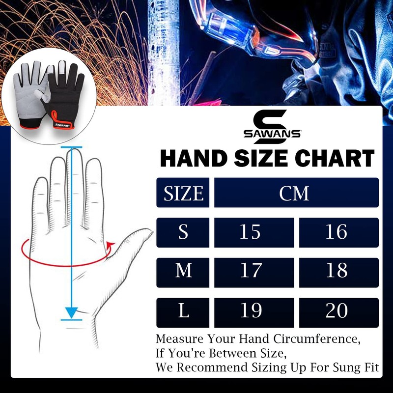 Mens Work Gloves Women Safety Mechanic Working Gloves Utility Multipurpose