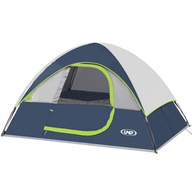 Camping Tent 4 Person, Waterproof Windproof Tent with Rainfly Easy Set up-Portable Dome Tents for Camping