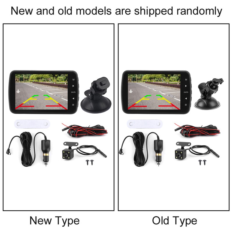 3.5in LCD 1080P Driving Recorder Dual Camera 170° Wide Angle