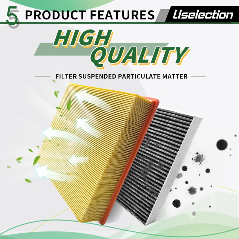 Cabin Engine Air Filter W/Activated Carbon Kit for Chevy Silverado