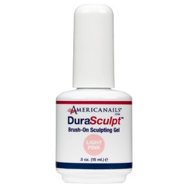 Americanails DuraSculpt Brush-On Sculpting Gel – Builder In A Bottle, Soak-Off Sculpting Gel For Nail Extensions, Self-Leveling Builder Gel For Nails, 30 Second Cure Under LED Lamp - Light Pink