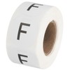 PATIKIL Letter F Inventory Labels, 1 Inch Capital Letter Stickers