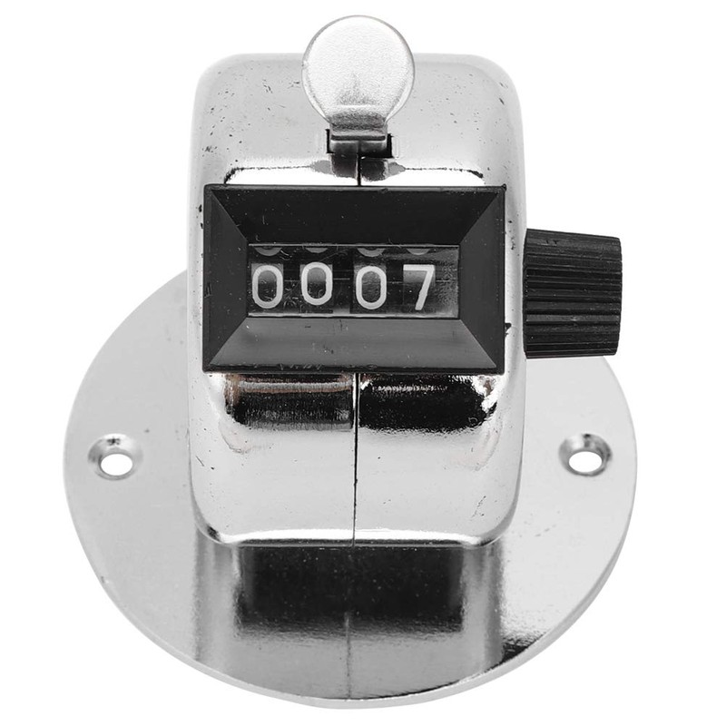 Metal Hand Counter 4 Digit Counter Manual Mechanical Counter Clicker