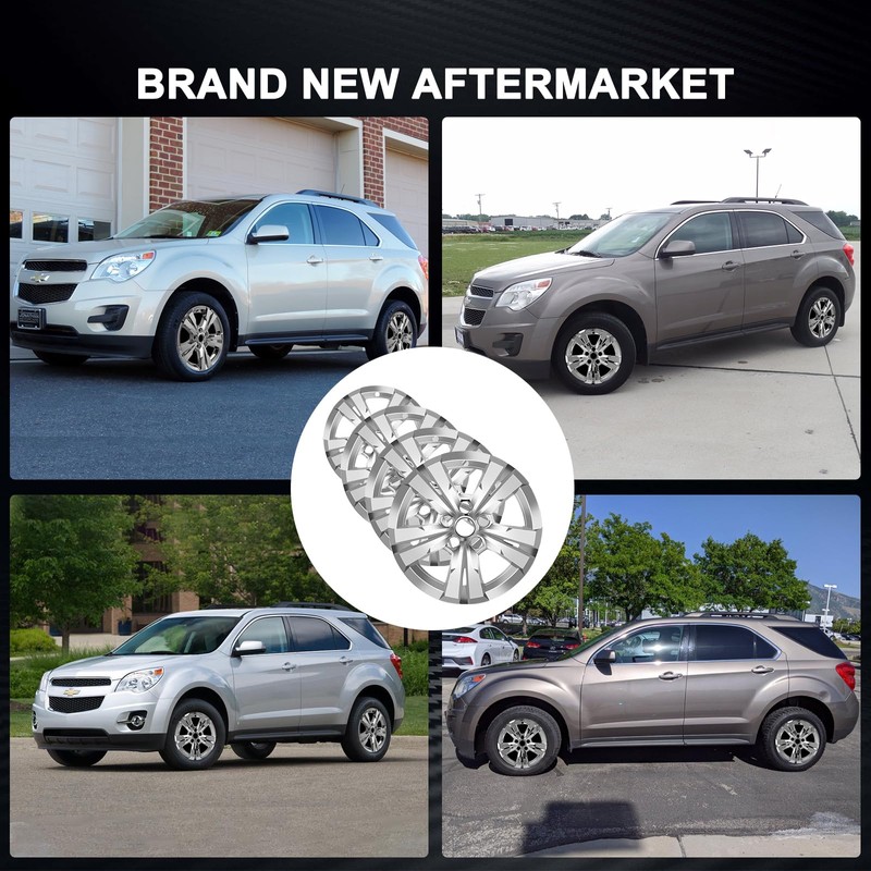 TULALUX Wheel Skins Compatible with Chevy Equinox 2010-2017; 17 inch