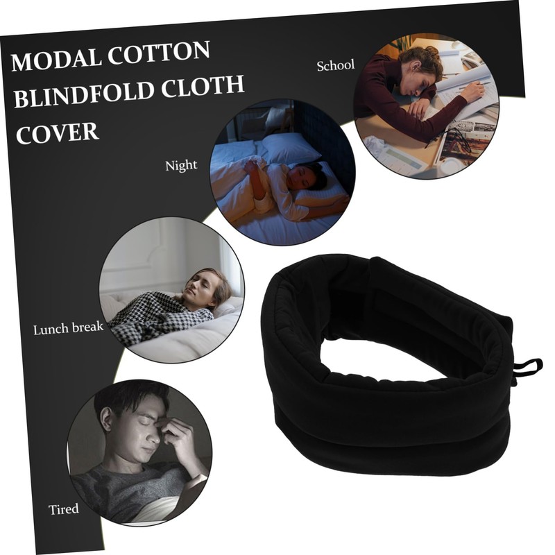 TOVINANNA 1Pc Modal Cotton Sleep Eye Mask Portable Blindfold for