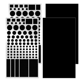 LED Light Blocking Stickers, Blackout Stickers Light Dimming Sticker for Electronics Blackout Sticker for Routers LED Covers (2 Sheets Cut and 2 Sheets Whole)