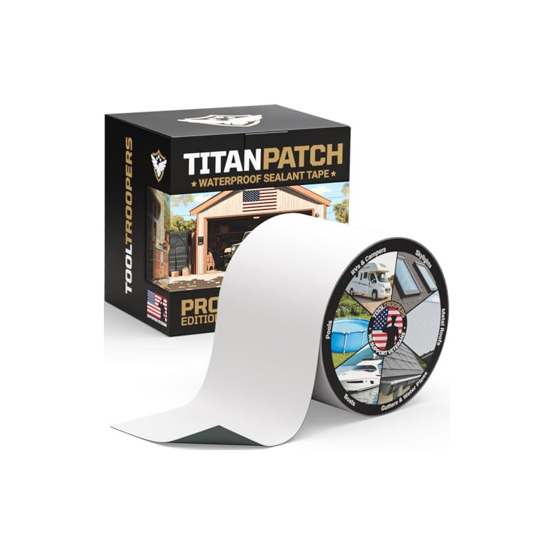 TITANPATCH PRO Waterproof Sealant Tape - 4" x 10' for