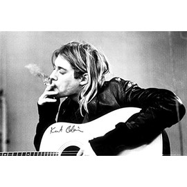 Kurt Cobain Smoking Poster (24x36) PSA033767