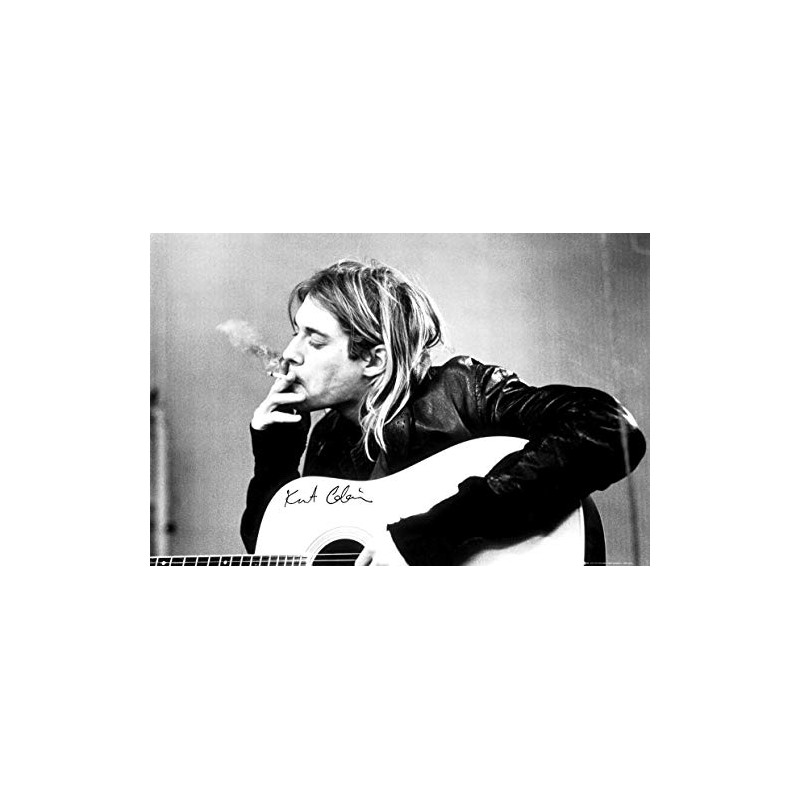 Kurt Cobain Smoking Poster (24x36) PSA033767