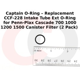 Captain O-Ring – Replacement CCF-228 Intake Tube Extension O-Ring for Penn-Plax Cascade 700 1000 1200 1500 Canister Filter (2 Pack)