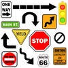 Road Sign Wall Decals, Street Sign Wall Decor Stickers Stop