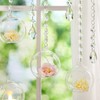 GlikCeil 56 Pcs 3.15'' Hanging Glass Tealight Holder Globe with