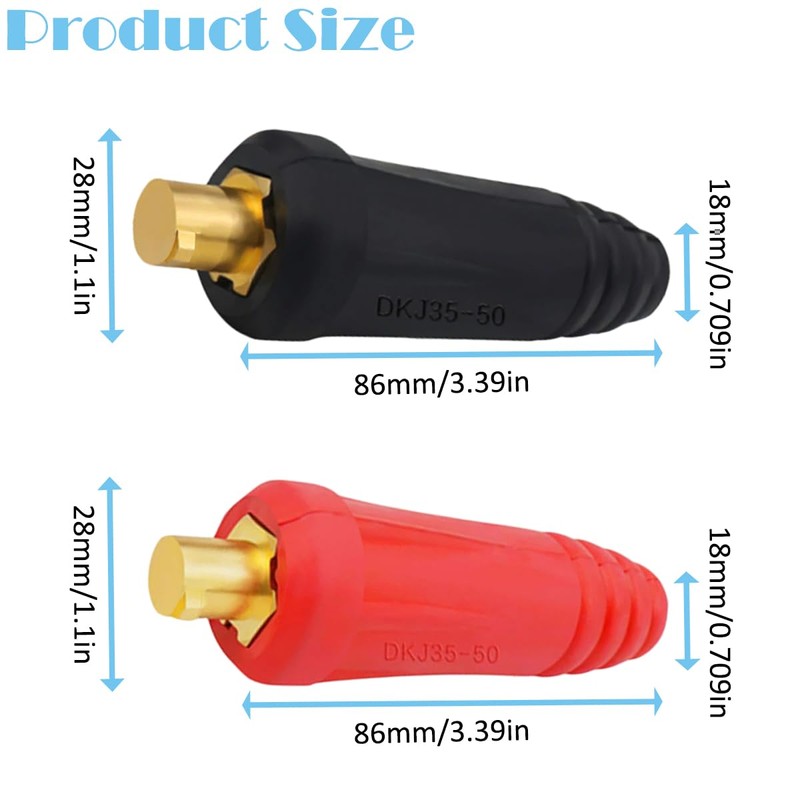 EATBALE DKJ35-50 315Amp Connector-Plug Replacement Parts for TIG Welding Cable