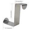 Home-organizer Tech Stainless Steel Reversible Over The Door Hook Removable