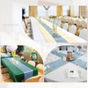 12 Packs Dusty Blue Satin Table Runners 12 x 108