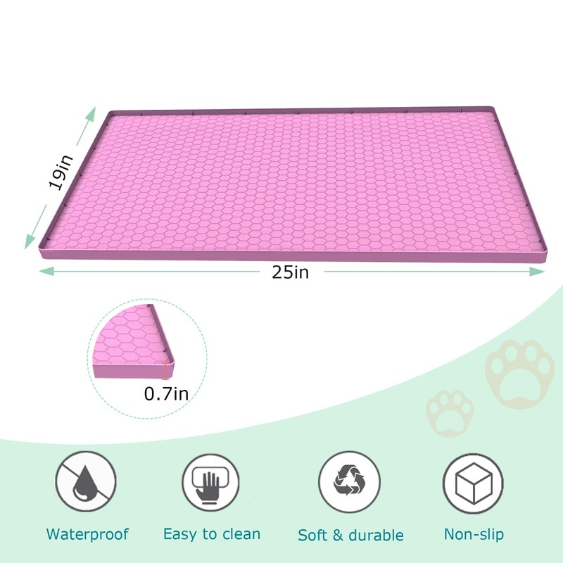 JSXZWOO Cat Litter Mat for Litter Box, Silicone Large Cat