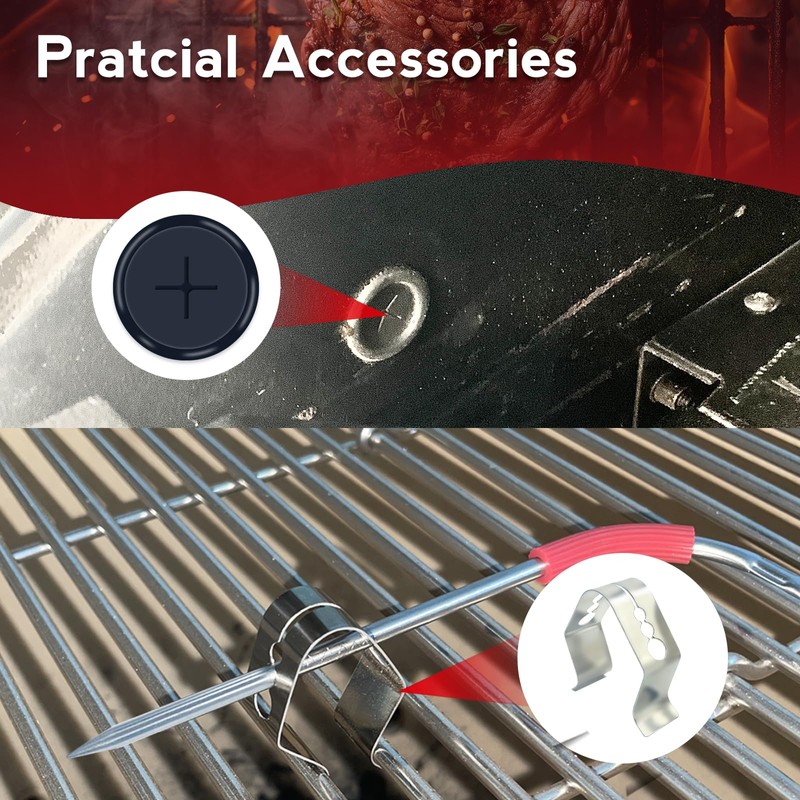 4 Packs Pro Meat Temperature Probes for Weber iGrill, Connect
