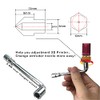 MK8 Brass Nozzles Set for 3D Printers - 24 Pieces