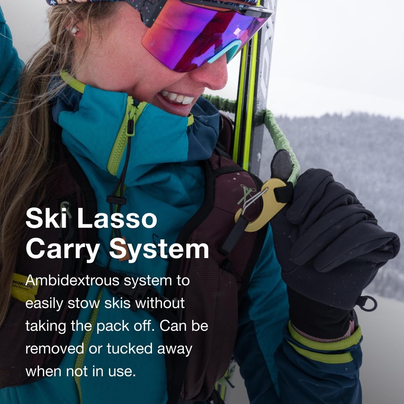 Osprey Firn 28L Ski and Snowboard Backpack, Sandy Grey/Tequila Orange,