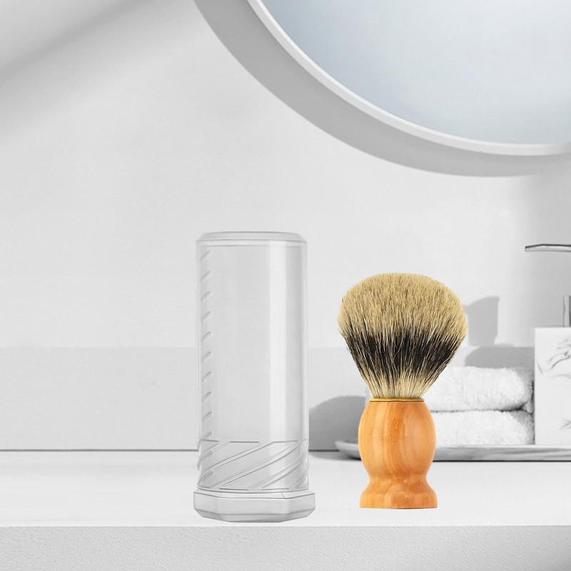 UGPLM Shaving Brush Travel Case Shaving Brush Tube Adjustable Gift
