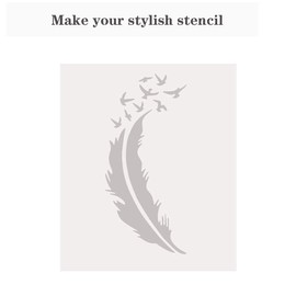 15PCS 6 Mil Thickness Blank Stencil Sheets - OEEKOI Clear Mylar Template Sheets Acetate Film Plastic Sheets for Making Craft Cutting Patterns Stencil, 12 x 12 Inches