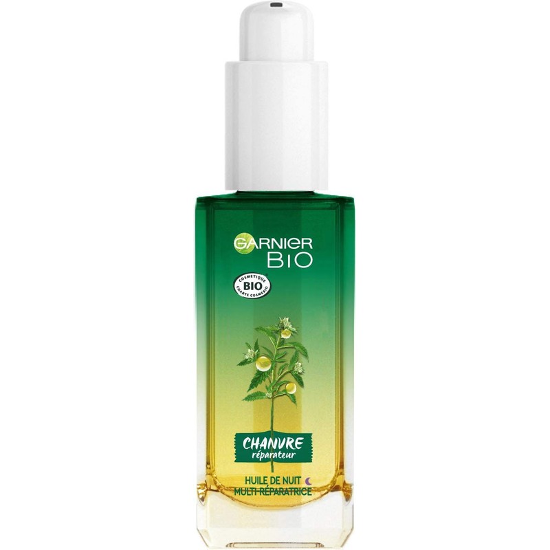 Garnier Bio - Huile de Nuit Multi-Réparatrice Visage - Au