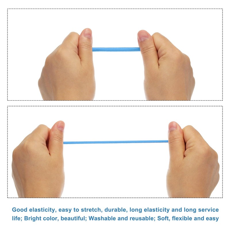 sourcing map Bungee Cord Elastic Cord Heavy Stretch String Rope