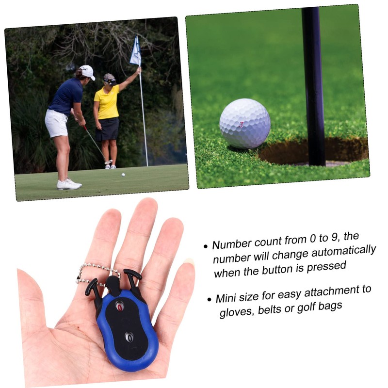 BESPORTBLE Golf Shot Score Counter Mini Tally Keeper Plastic Keychain