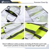 JKSafety 9 Pockets High Visibility Zipper Front Safety Vest |