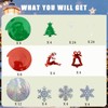 Chanseen 24 Pcs Christmas Hanging Swirls Party Decorations Plastic Snowflakes