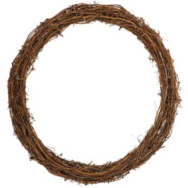 Beavorty 30CM Natural Grapevine Wreath Rings Size Rattan Ring Indoor Christmas Home Party Decoration Wreath Garland Decoration for DIY Wreath Craft or Wedding Decors