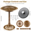 AISITIN 28 Inch Bird Bath with 3.5W Solar Fountain for