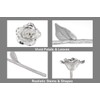 BESZONE Tin Rose 10th Anniversary for Her Gift - Tin