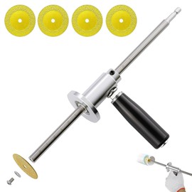 Inside Pipe Cutter for PVC Pipe Cutter,with 4 Diamond Grit Cutting Wheel And Handle,7 Inch Adjustable Cutting Depth,Fit for 1-1/2 Inch to 8 Inch Pipe,1/4in Hex Shank Fit for Impact Drivers And Drills