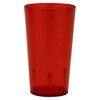 G.E.T. 6612-1-R-EC Heavy-Duty Plastic Restaurant Tumblers, 12 Ounce, Red (Set