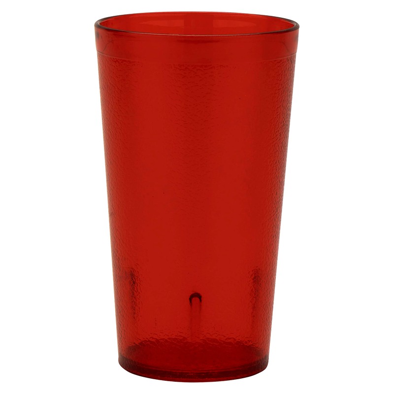 G.E.T. 6612-1-R-EC Heavy-Duty Plastic Restaurant Tumblers, 12 Ounce, Red (Set