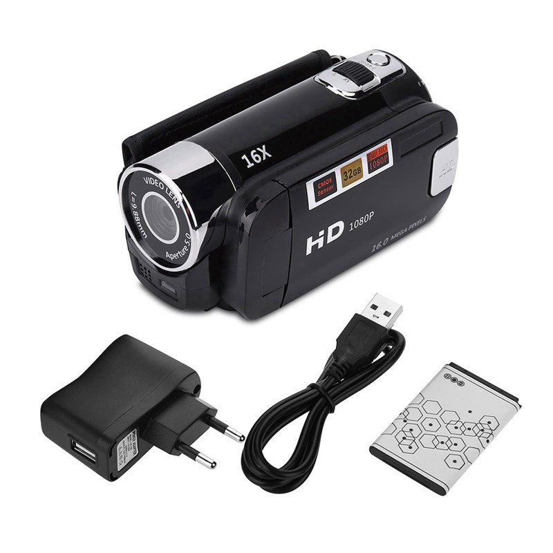 Full HD 16X DV Portable Camcorder Digital Video Camera 270°