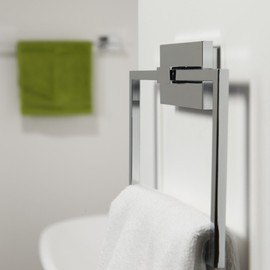 Tiger Safira Handtuchring / Handtuchhalter, chrom