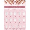 EBANKU Short Almond Shape Nail Tips, Press On Nail Tips,