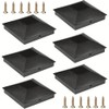 4x4 (3.5inx3.5in) Fence Post Caps, 6 Pack Deck Post Caps