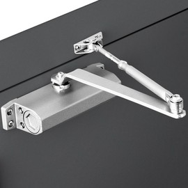 Hydraulic Door Closer for Fire and Entry Doors - Automatic Closing & Installation Door Closer U-shaped Bracket Type