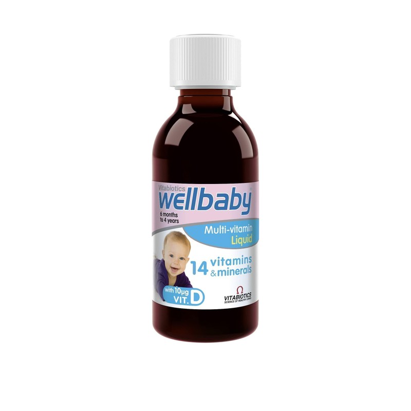 Vitabiotics Wellbaby Multi-Vitamin Liquid, 150ml, (Pack of 1)