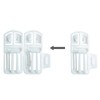 Speed Clix Curtain Gliders Pack of 100 with Unique Double