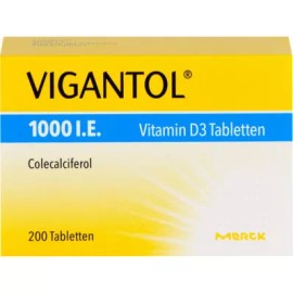 VIGANTOL 1,000 IU vitamin D3 tablets, 200 pcs