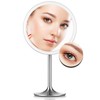 Miusco 9" Lighted Makeup Mirror Pro, 5X + 10X Magnification,