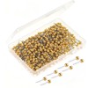 200 Pcs Gold Map Push Pins – Round Head Drawing