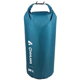Coghlan 's Lightweight Dry Bag, 25L, Deep Blue, Waterproof Roll Top Sack with Buckle Closure for Camping, Hiking, Kayaking and Outdoor Adventures, Deep blue, 25 litres